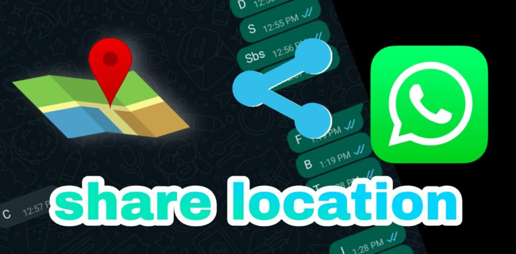 Share live and current location on whatsapp